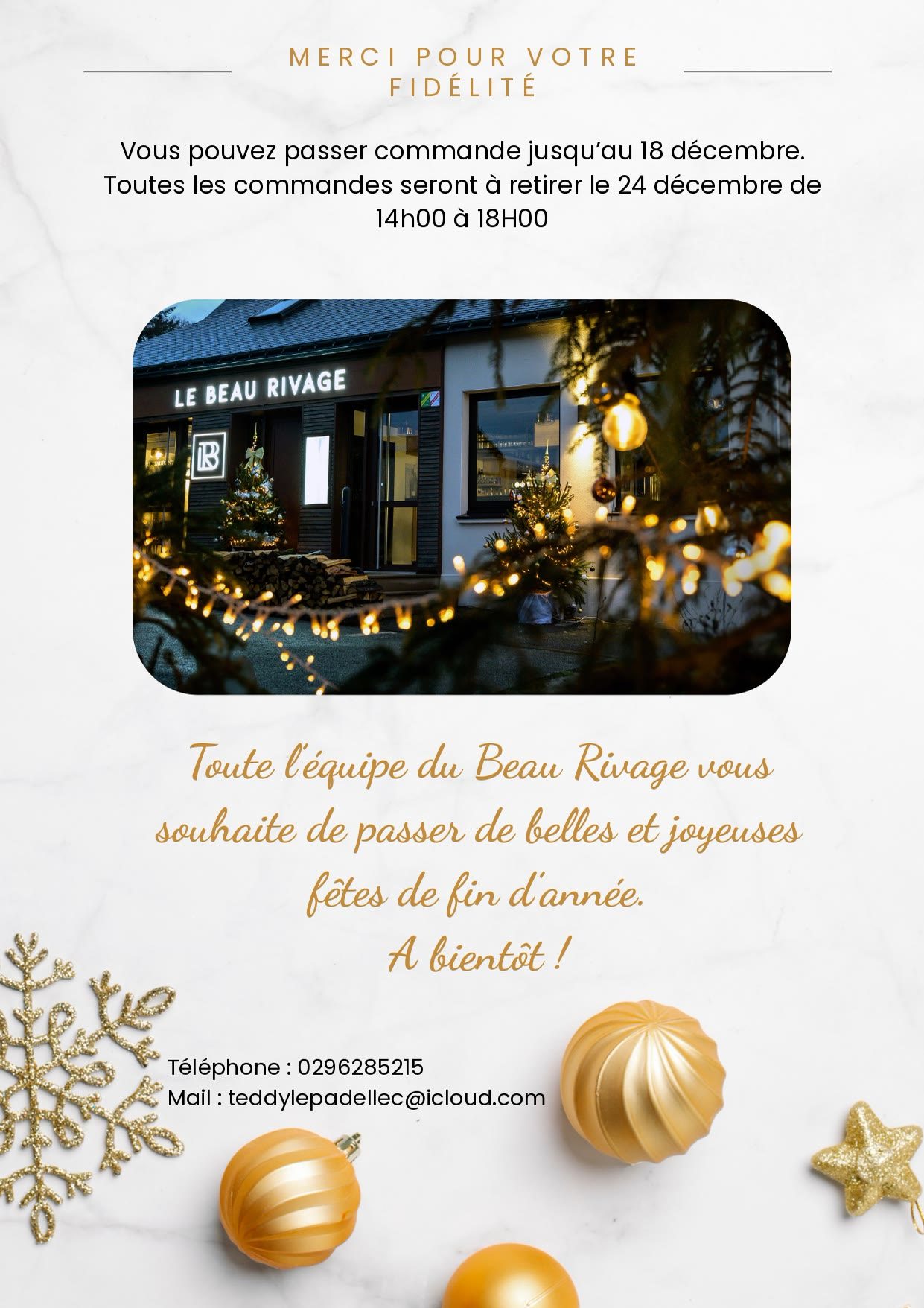 Menu de Noël 2025, page 4