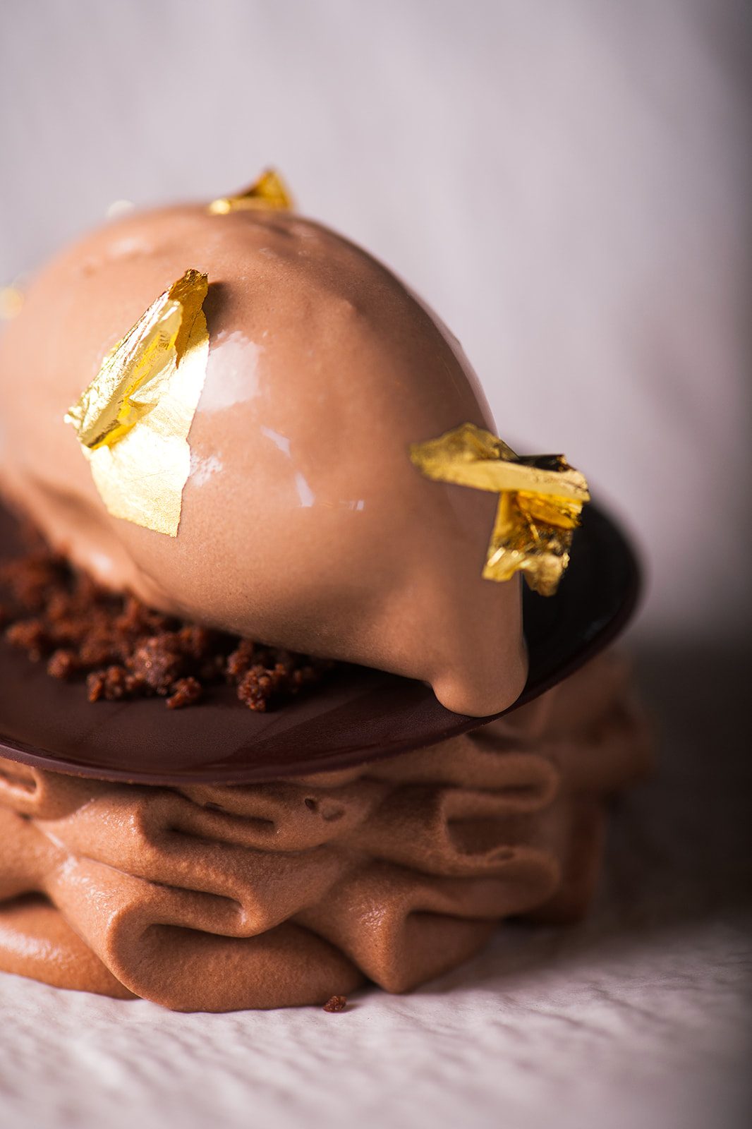 L'essence chocolat, feuille d'or